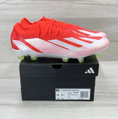 Chuteiras de futebol Adidas X CrazyFast Elite FG vermelho branco IG0593 masculinas tamanho 10.5 - Imagem 1 de 4
