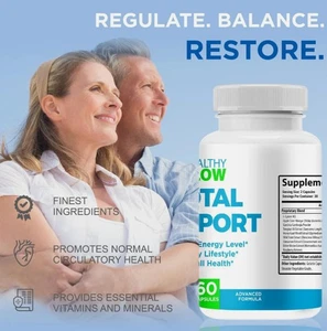 For Advanced Blood Healthy Flow Capsules 60ct Support HealthyFlow - Picture 1 of 6