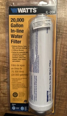 Watts Inline Water Filter 20,000 gallon Capacity - IL-20K - Image 1 of 4