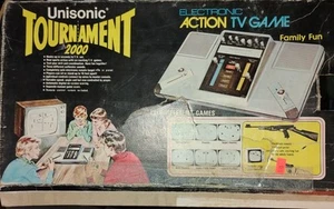Vintage Unisonic Tournament 2000 UNTESTED Electronic Action TV Game x 6 w/ Box - Picture 1 of 3