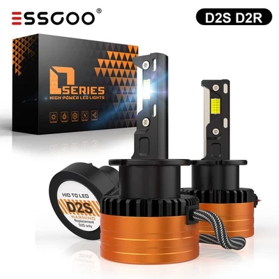 D2S D2R  LED Scheinwerfer Mit Zulassung 20000LM 6500K Fern Abblendlicht Halogen - Bild 1 von 4