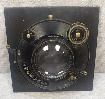 Vintage Bausch & Lomb No. 2 Compur Large Format Lens 4 x 5 Tessar f:4.5 - Image 1 of 4
