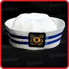 KIDS CHILDRENS/ADULTS NAVY SAILOR HAT-POPEYE-GOB-YACHT-BOAT-SEA-COSTUME-BADGE2