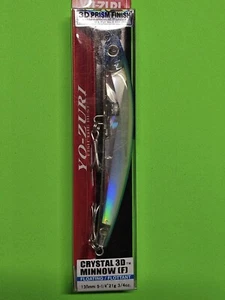 Yo-Zuri Angelköder F1147C58 Crystal 3D Minnow 5 1/4" 3/4 oz blau gelb - Bild 1 von 3