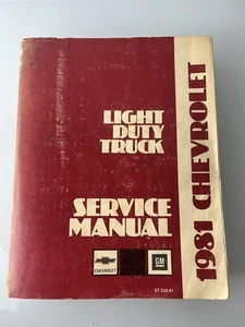 1992 Chevy Light Duty Truck Shop Service Repair Manual ST-330-81 OEM - Picture 1 of 4