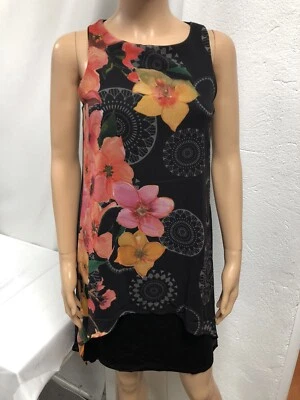 Abito Corto Donna Desigual Ref 18SWVKYH Multicolore Nuovo - Immagine 1 di 4