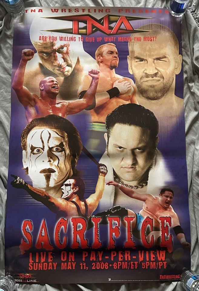 Póster PPV Sting 2008 TNA Sacrifice * Original, con licencia * WWE * AEW * SAMOA JOE Foto 1 de 1