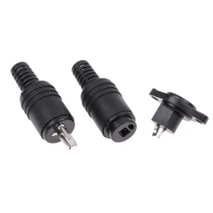 1pcs 2 Pin DIN Speaker Wire Plug 2P Hifi Loudspeaker Cable Solder Connector*Q - Photo 1/14
