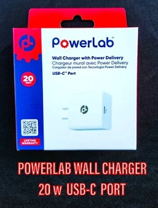 CARGADOR DE PARED POWERLAB 20W USB-C CARGA RÁPIDA PARA IPHONE 15s/NUEVO ANDROIDS - Imagen 1 de 7