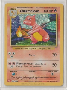 Juego de cartas coleccionables Pokémon clásico 2023: baraja Charizard Charmeleon 02/34 como nueva nunca jugada HOLO - Imagen 1 de 1
