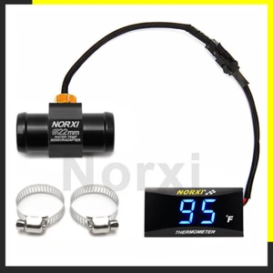 koso Motorcycle Norxi water temperature gauge 32~248°F Meter+22mm Adapter - Bild 1 von 9
