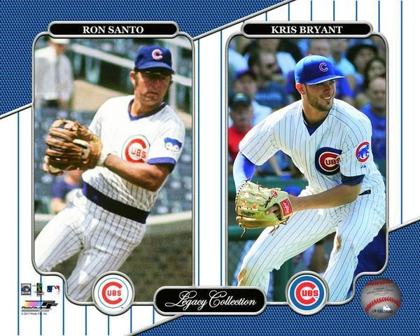 ARCHIVO FOTOGRÁFICO COLECCIÓN LEGADO CACHORROS CHICAGO KRIS BRYANT RON SANTO CHICAGO 8x10 FOTO Foto 1 de 1