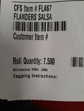 Â Cf Stinson Red Vinyl Flanders Salsa 7.5 Yards Brand New Upholstery Fabric