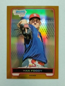 2012 Bowman Chrome Draft Max Foody Gold Refractor #BDPP87 Card /50
