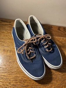 Unisex Blue Denim/leather Vans W8.0; M6.5, Excellent Condition - Picture 1 of 9