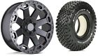 Fits Volkswagen T5 T6 T28 T30 17" Black Warlord Alloy Wheels + BF Goodrich Tyres
