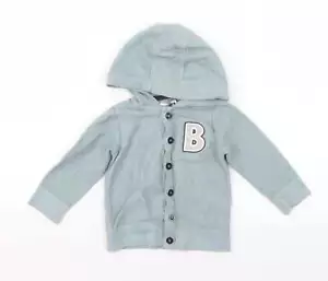 Ladybird Baby Green Geometric 100% Cotton Cardigan Jumper Size 12-18 Months - Picture 1 of 12