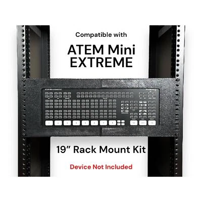 Kit de montaje en rack para Blackmagic ATEM Mini Extreme 19 pulgadas 4U soporte de montaje en rack Foto 1 de 4