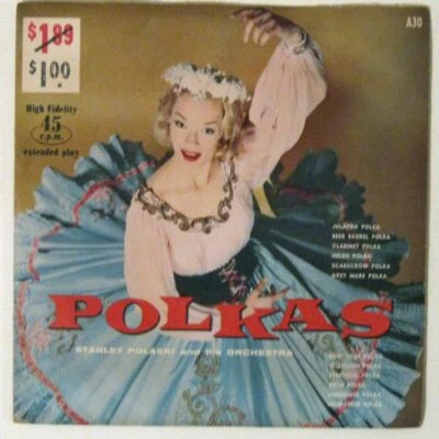 POLKAS EP Stanley Polaski and his Orchetra! PROMENADE Records A-30 45 RPM 2-EPs Foto 1 de 4