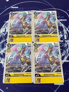 x4 Nefertimon BT9-037 U Playset Digimon TCG X Record - Picture 1 of 1