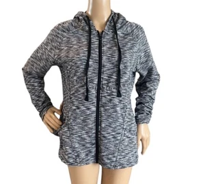 Adrienne Vittadini Sport Womens Hooded Full Zip Sweatshirt Size L - Picture 1 of 4