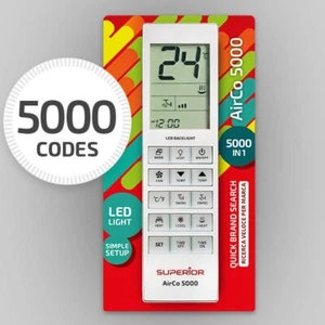 Superior AirCo 5000 - Telecomando universale per climatizzatori, 5000 codici - Imagen 1 de 1