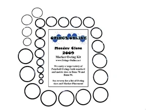 Macdev Clone 2009 marcador de paintball junta tórica kit de oring x 2 reconstrucciones/kits - Imagen 1 de 1