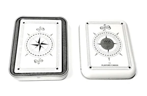 Marlboro Birthday Playing Cards In Tin Case Compass Factory Sealed WA July 21 - Picture 1 of 5