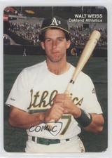 1989 Mother's Cookies Oakland Athletics Stadium Giveaway Walt Weiss #8