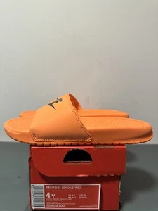 Sandalias Nike Benassi JDI GS Atomic Naranja/Negras Niños Talla 4Y 555628-800 - Imagen 1 de 4