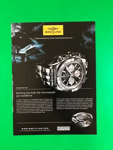 BREITLING CHRONOMAT B01 WATCH ORIGINAL PRINTED AD ADVERTISEMENT PRINT AD - Imagen 1 de 1