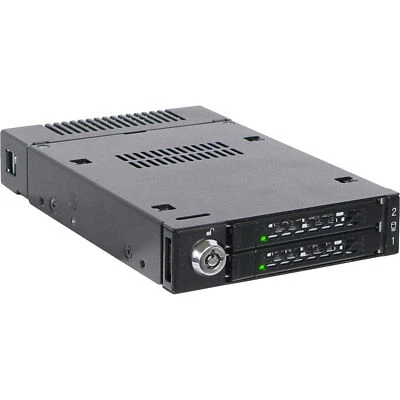 Icy Dock ToughArmor MB834M2K-B, Wechselrahmen, schwarz - Bild 1 von 4