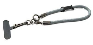 Handgelenk Schlaufe Armband für Smartphone Hülle aus Nylon in Grau - Bild 1 von 4