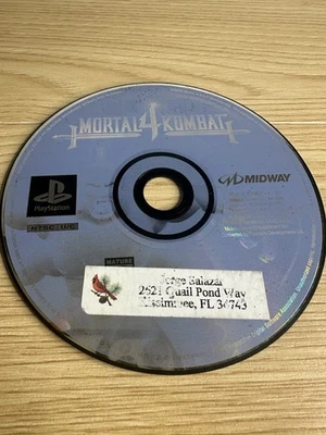 Mortal Kombat 4 (PlayStation 1 PS1, 1998) DISC ONLY Cleaned Tested Works - Image 1 of 4