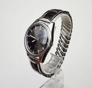 Men's JAPAN Vintage 1970 AUTOMATIC Watch SEIKO 7005-8060. Charcoal Dial - Picture 1 of 17