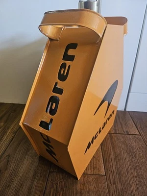 RETRO COLLECTIONS McLaren Decorative Oil Jerry Petrol Can with Brass Cap Triangle ,garage tool