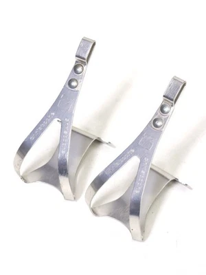 Gabbiette Christophe - vintage aluminium toe clips / cages 30 gr. - Immagine 1 di 4