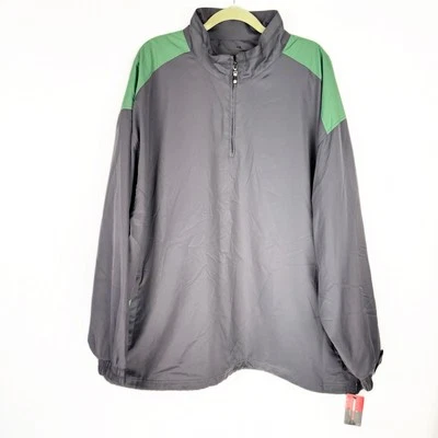 NWT Grand Slam Gray Golf Water Resistant Mesh Lined Windbeaker Jacket Sz XXL - Image 1 of 4