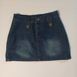Jeans Falda Corta Denim Mujer Talla M - Imagen 1 de 13