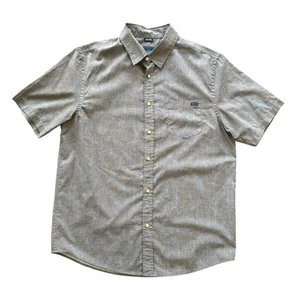 Camisa para hombre Depactus grande gris manga corta abotonada - Imagen 1 de 5