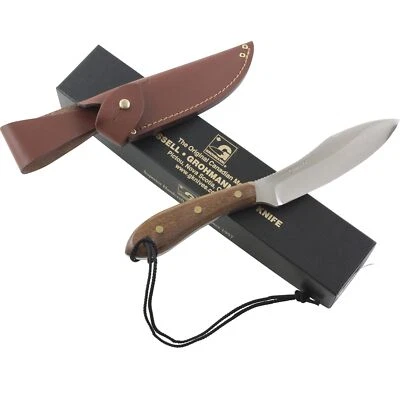 Grohmann Survival Rosewood Handles Fixed Blade Knife 10.25" Full Tang Sheath - Image 1 of 2