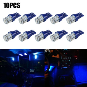 10pcs Blue T10 LED Bulbs for Ford F-150 F250 168 194 Instrument Panel Dash Light - Picture 1 of 8
