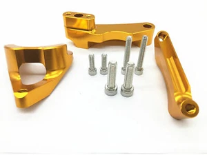 CNC Steering Damper Bracket For Suzuki GSXR 600/750 K4 2004-2005 Racing Gold - Imagen 1 de 3