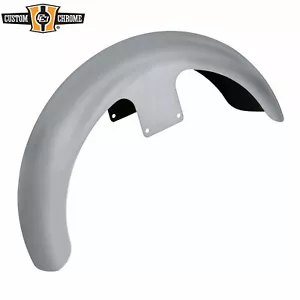 Primer Gray 21" Wheel Wrap Front Fender Fits For Harley Touring Custom Bagger 14 - Picture 1 of 5