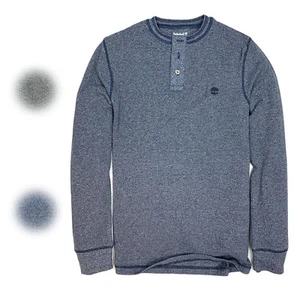 Camiseta Henley Timberland Para Hombre AJUSTE DELGADO Mangas Raglan A1MP5 - Imagen 1 de 8