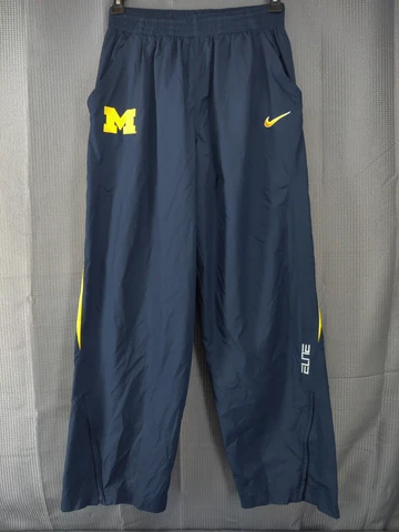Michigan Wolverines Nike Team Pants Mens Large Fit Storm Training Athletic Blue Cover