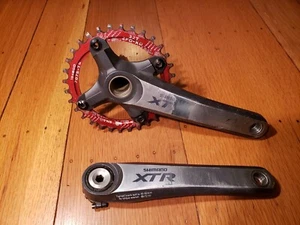 Shimano XTR M970 Crankset, 170 mm Snail single ring, MTB bike - Picture 1 of 13