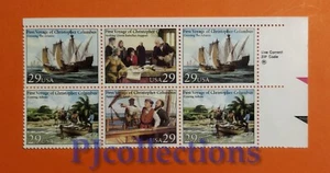 1288 - VEREINIGTE STAATEN VON AMERIKA 1992 KOLUMBIANISCHE FEIERN BLOCK 6 BRIEFMARKEN POSTFRISCH - Bild 1 von 1
