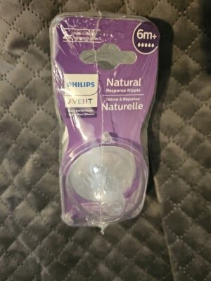 Mamadeira Philips Avent Natural Response fluxo de mamilo pacote com 5 4 6M+ SCY965 - Imagem 1 de 4