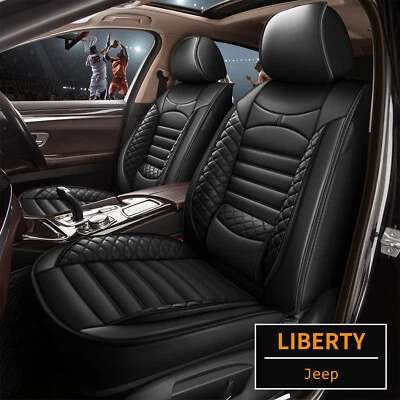 5-Seat Covers PU Leather For Jeep Liberty 2002-2012 Full Set Front&Rear Cushion - Image 1 of 4